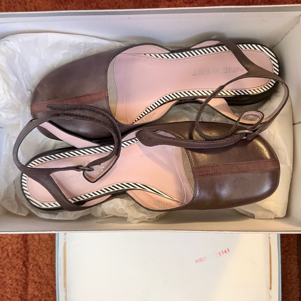 Nine West Brown Ballet Flats